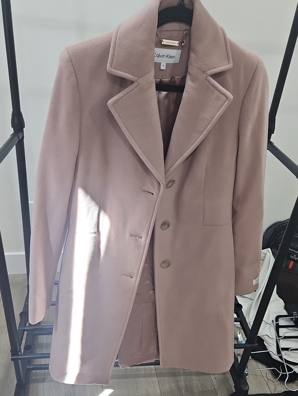 Calvin Klein Women's Peacoat in Blush Pink